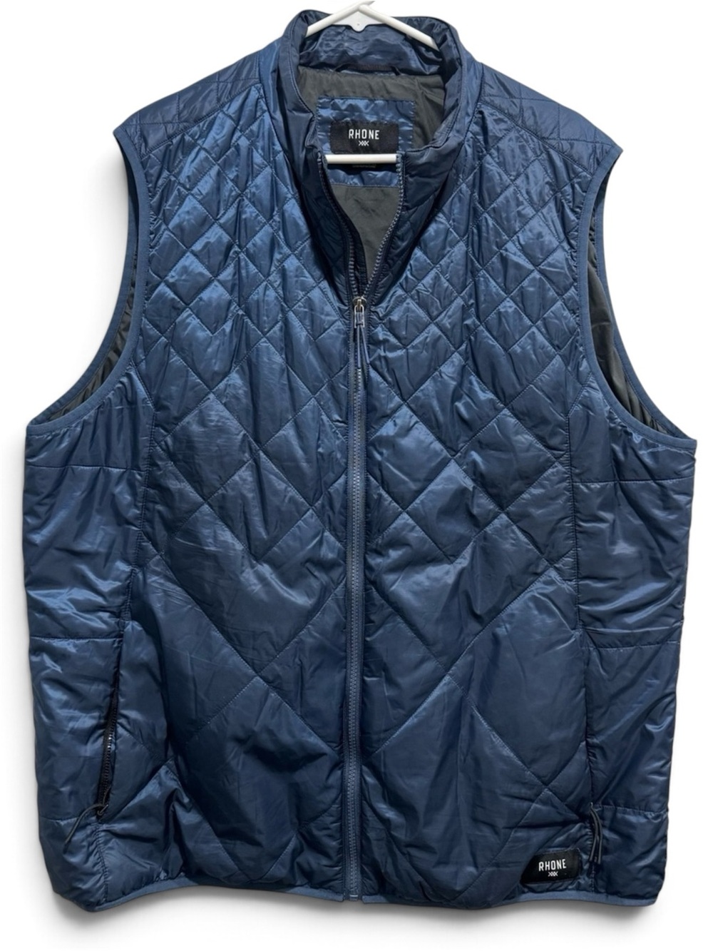 Rhone Navy Diamond Quilted Vest XXL Equestrian Heritage Golf
